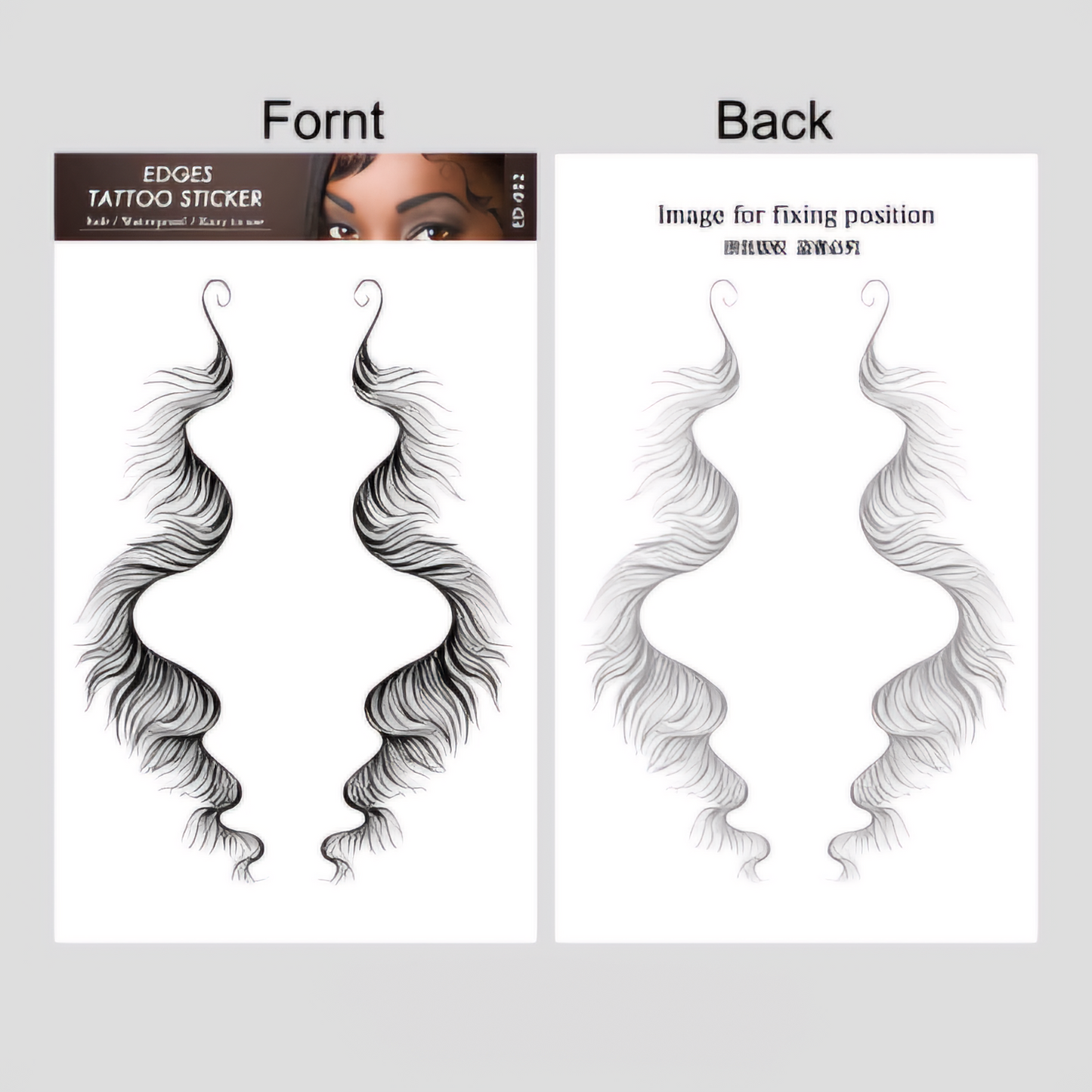 Temporary Tattoos Baby Hair Tattoo Stickers Fake Tattoo Edge Tattoos DIY Hairstyling Hair Tattooing Waterproof Lasting Makeup Tool