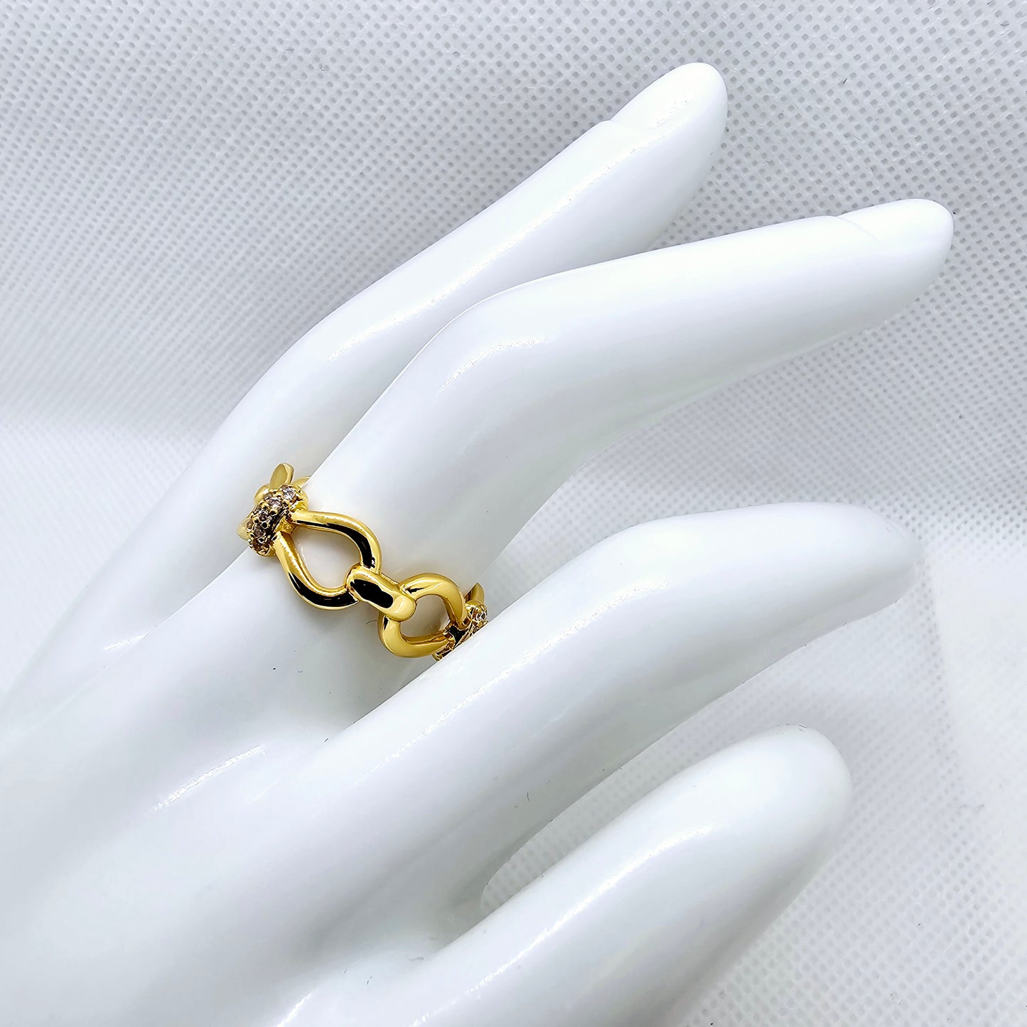 18K Gold Plated Stacked Ring: Minimalistic, Cute Dainty Stacking Ring - Gold Plated Ring