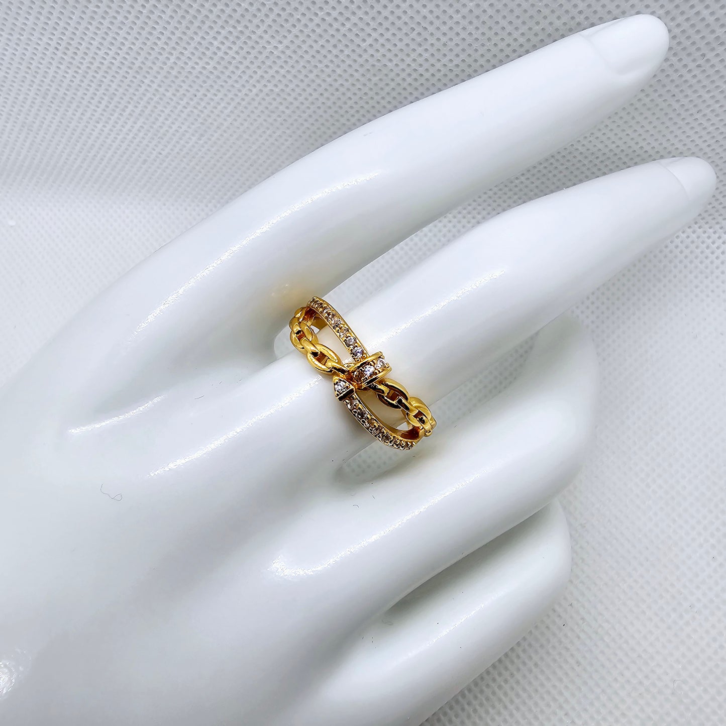 18k Gold Plated Double Band Ring: Tarnish-Free and Unique Gold Ring