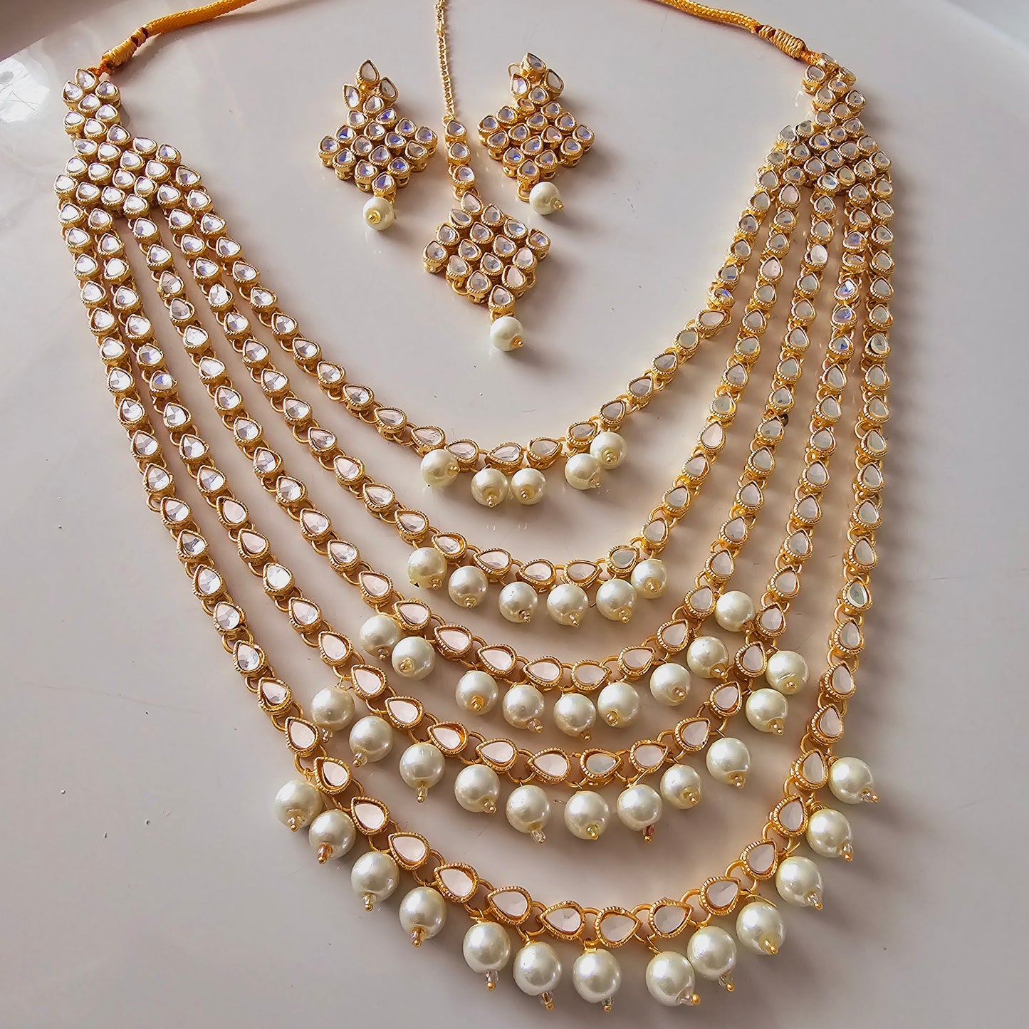 Layered Pearl Maala Set
