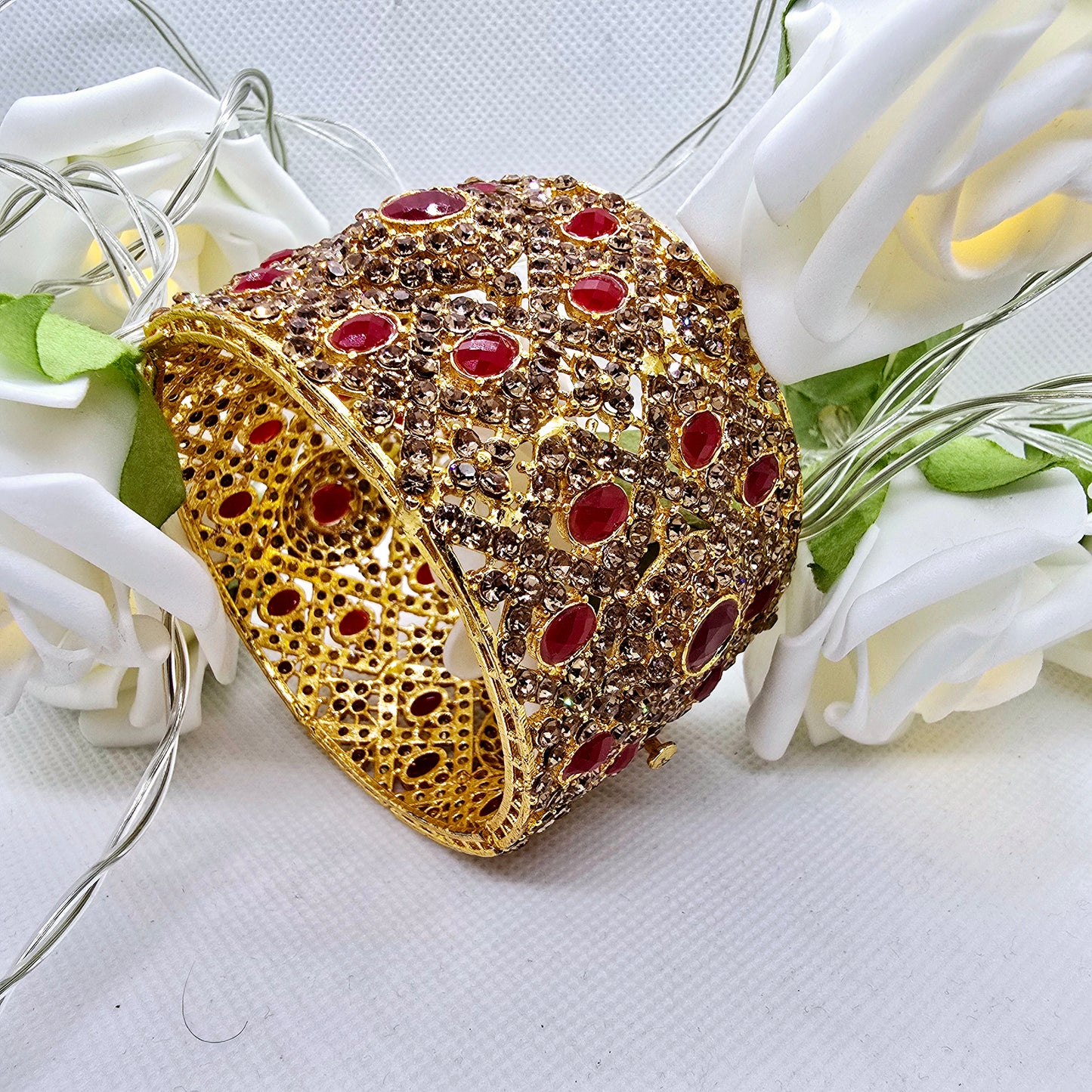 Wide Copper Maroon Openable Kara || Pakistani/ Indian/ Asian Bangle