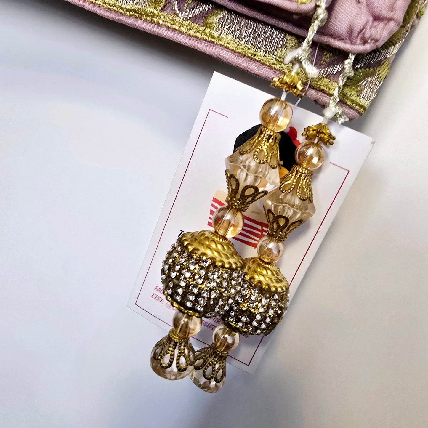 Full Embroidered Purple Shawl