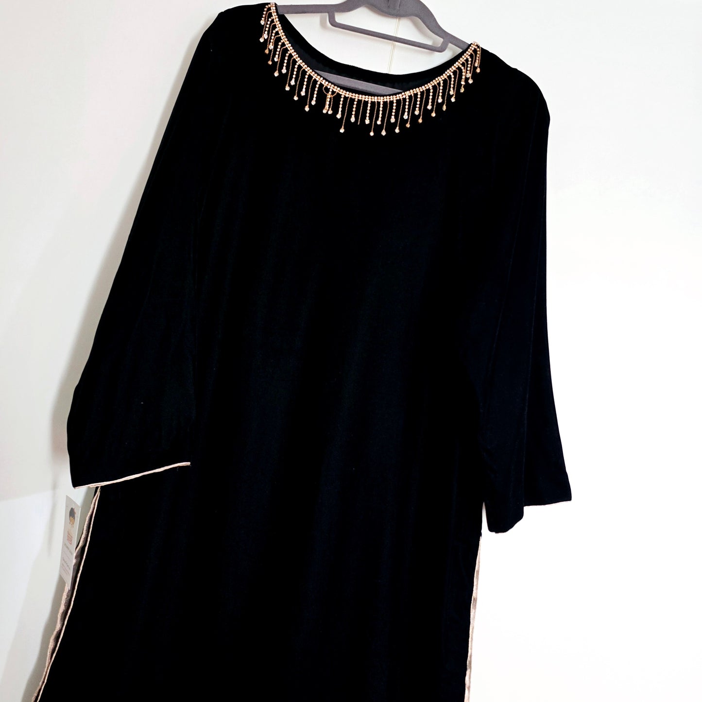 Eid Collection 2025 || Black Plain Kurta for Women
