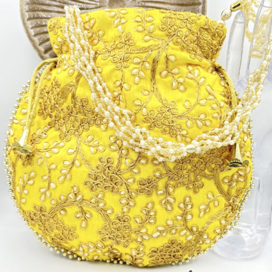 Traditional New Designer Embroidered Favour Bag Potli Bag. Handcrafted Purse Wedding Purse. Perfect Gift For Girl. Evening Bags