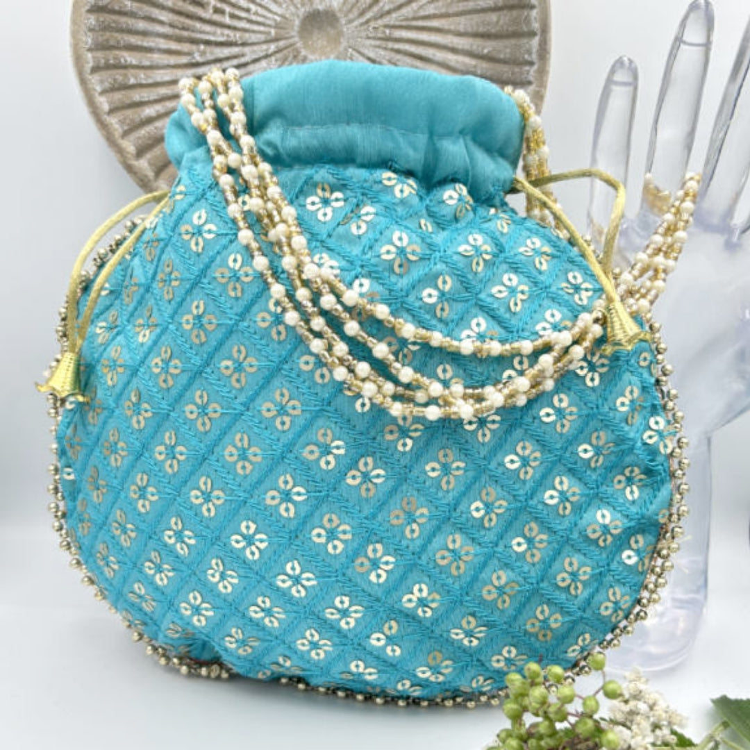 Traditional New Designer Embroidered Favour Bag Potli Bag Handcrafted Purse Wed