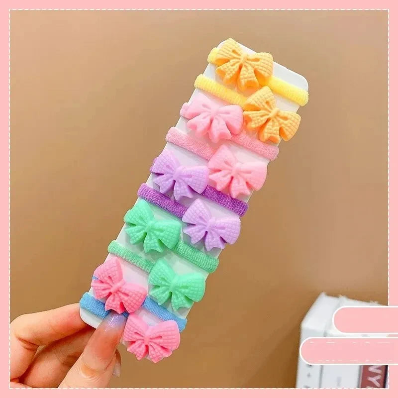 20-40 Pieces/Set Rubber Band for Children Cartoon Hair Band New Sweet