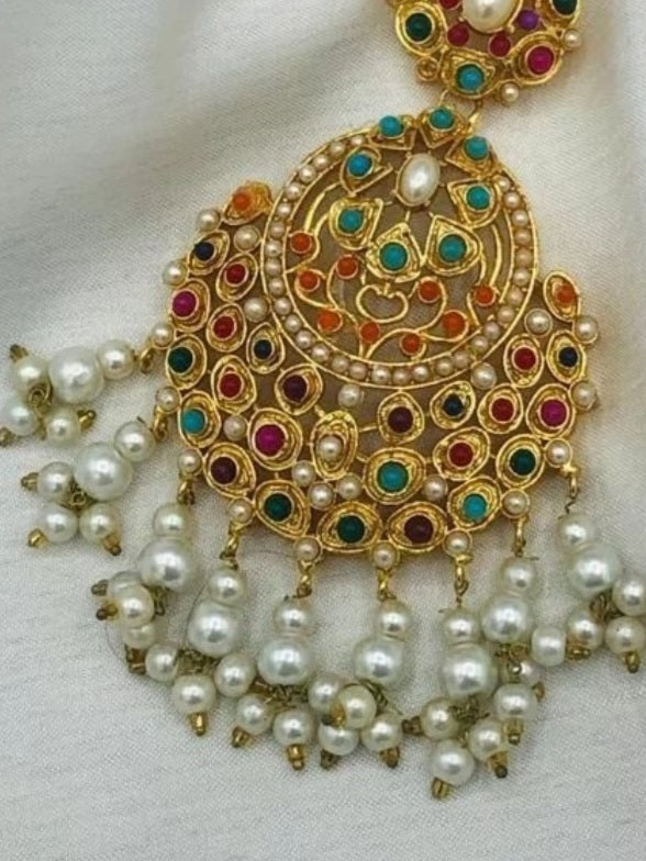 Bindiya Tika Matha Pati Head Piece Hair Jewelry/ Indian Pakistani Bridal Shaadi Jewelry / Sabyasachi Inspired