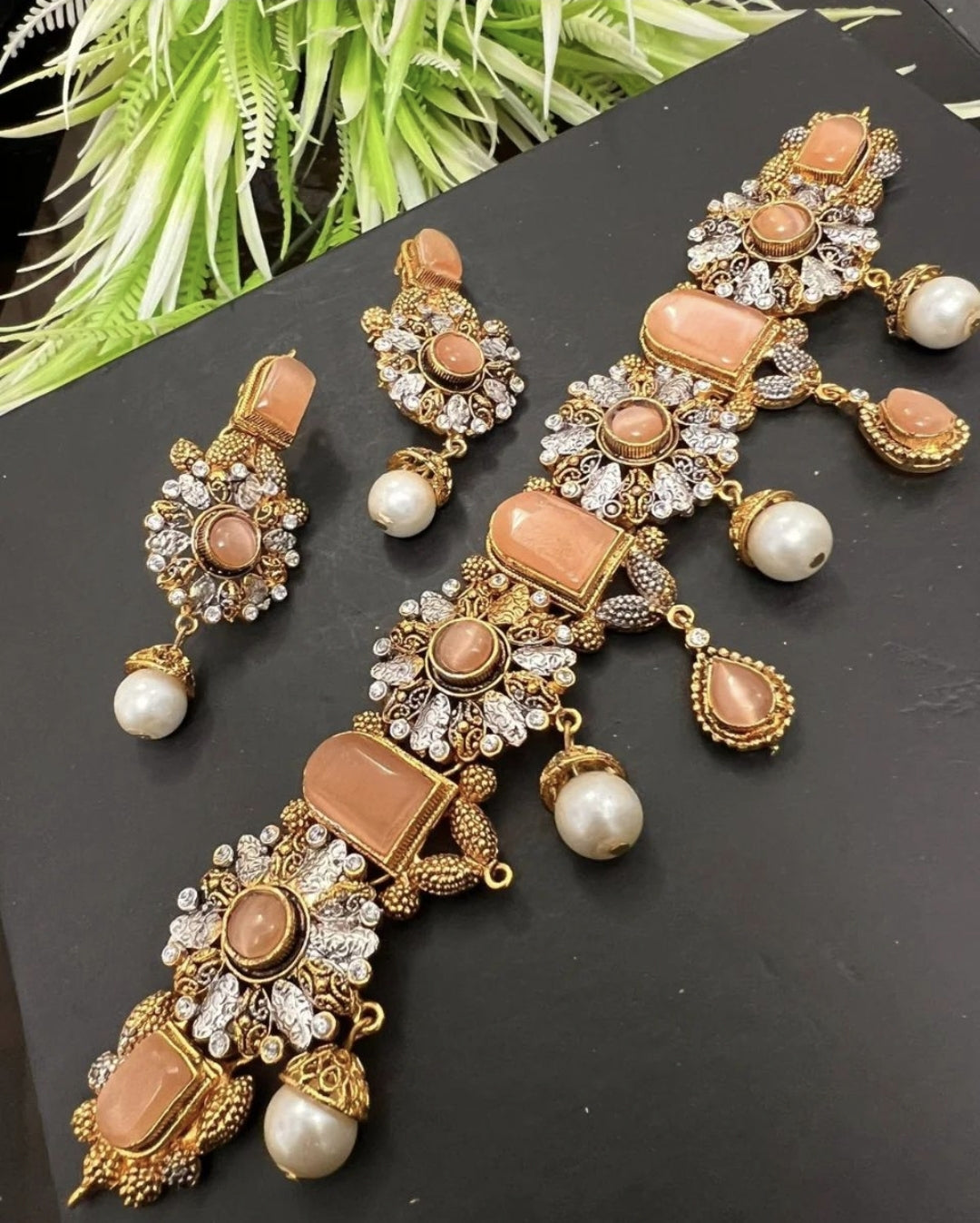 Colorful Delicate Party Set / Indian Pakistani Shaadi Jewelry Wedding/ Sabyasachi Bollywood Muslim fashion