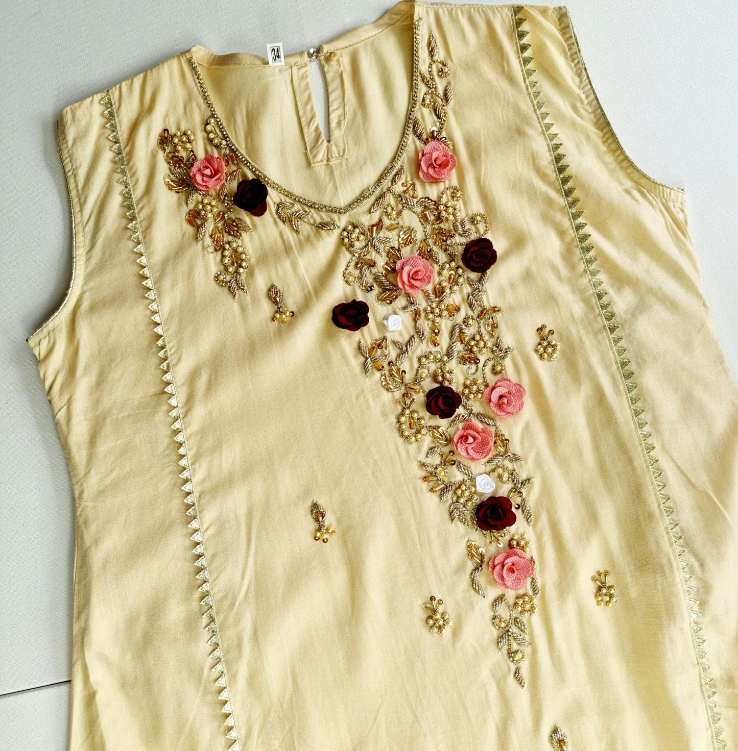 Pakistani Girl Embroidered Shalwar Kameez | Girls Lawn 3Piece Embroidered Sharara Kameez | Girl Full Embroidered Shirt with Sleeves (Inside)