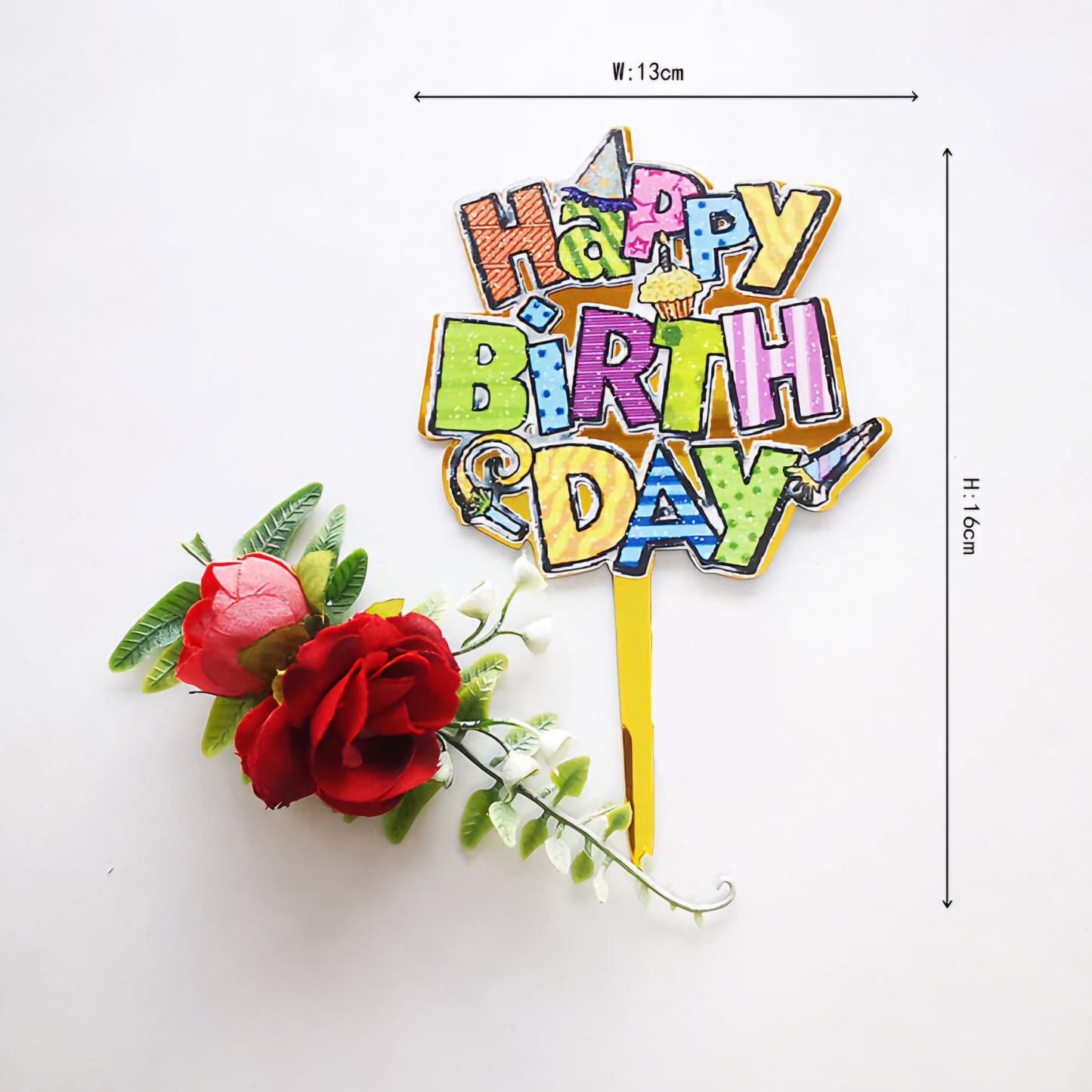 Acrylic Cake Topper for Safari, Jungle, Animal Birthday || Happy Birthday Decoration featuring Bow, Baby Shower, Birthday & Anniversary