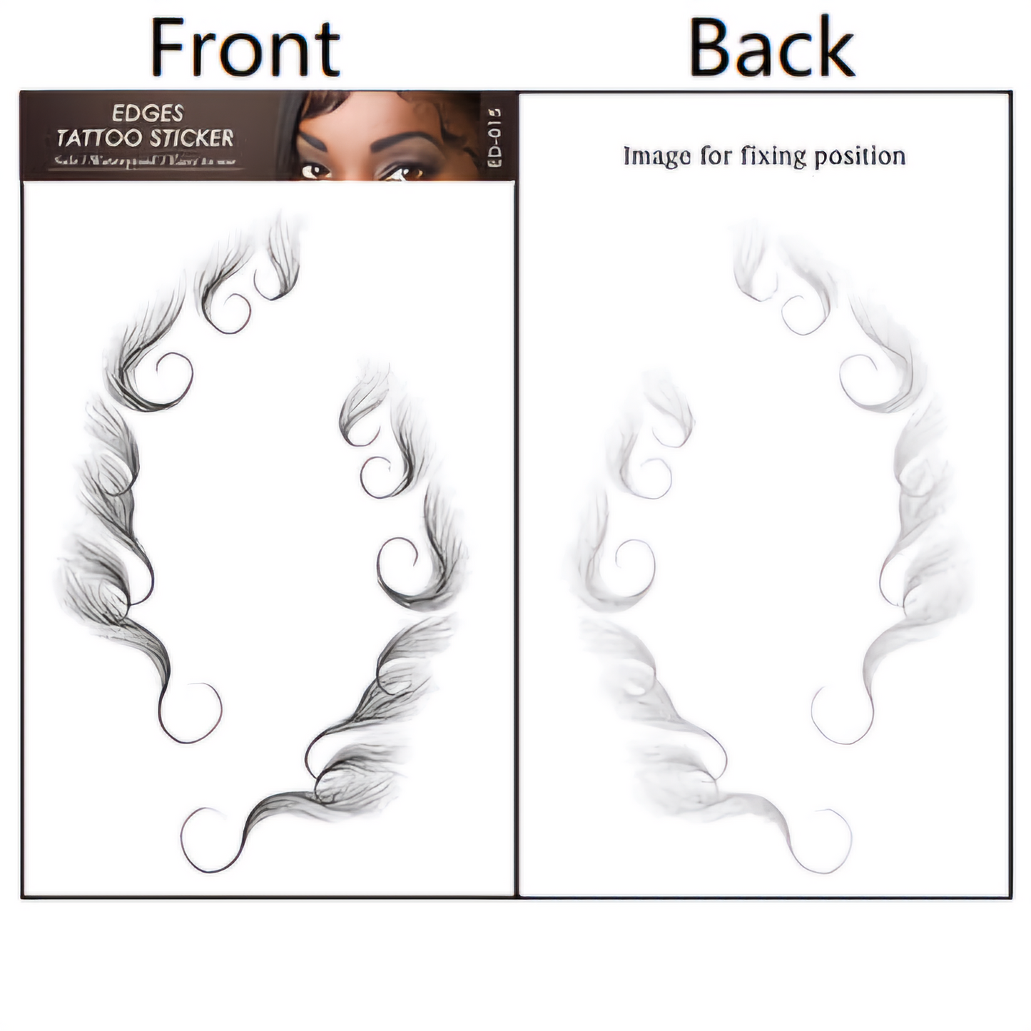 Temporary Tattoos Baby Hair Tattoo Stickers Fake Tattoo Edge Tattoos DIY Hairstyling Hair Tattooing Waterproof Lasting Makeup Tool