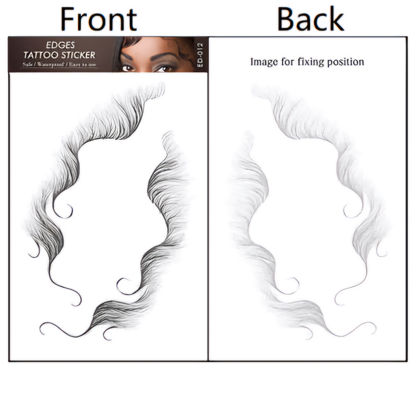 Temporary Tattoos Baby Hair Tattoo Stickers Fake Tattoo Edge Tattoos DIY Hairstyling Hair Tattooing Waterproof Lasting Makeup Tool