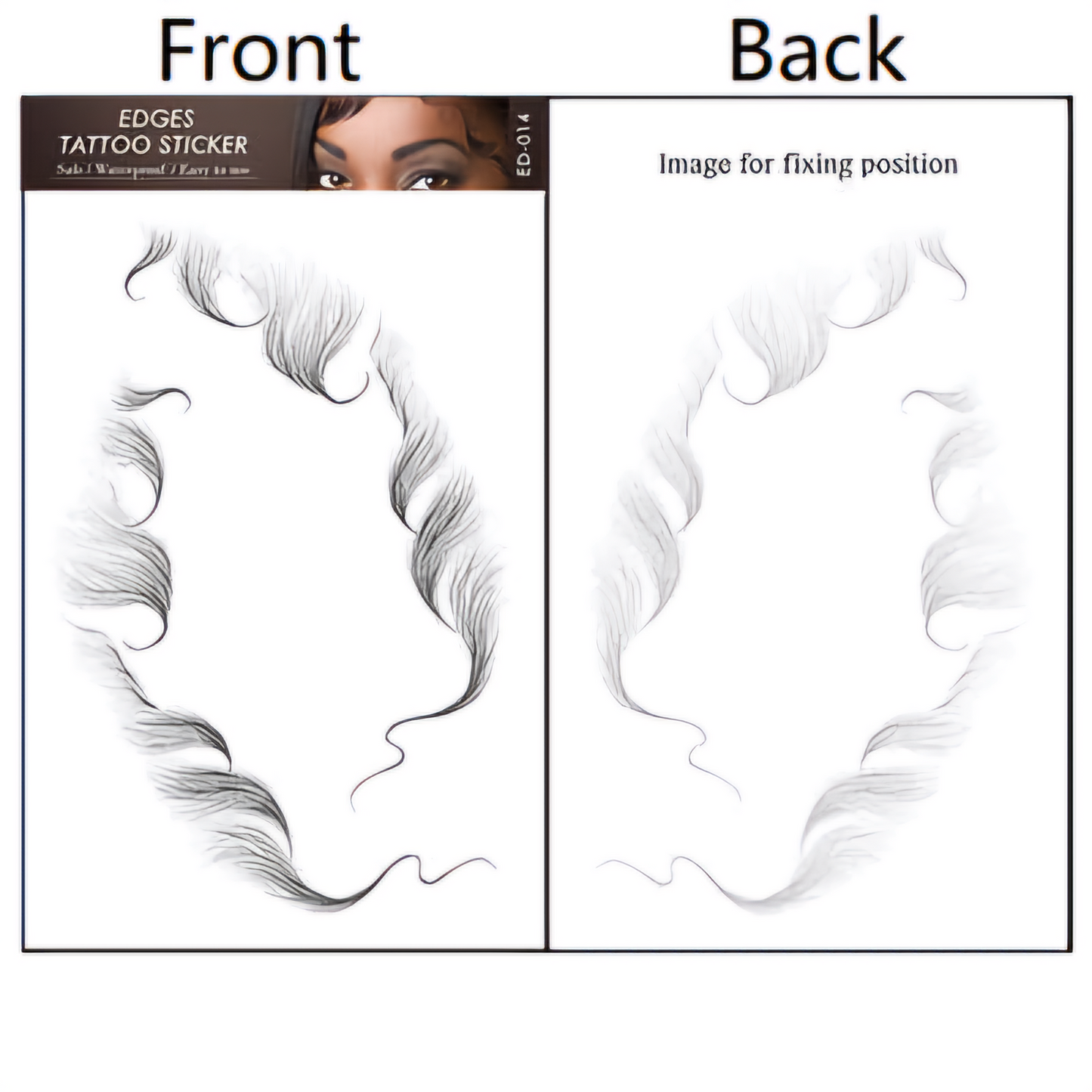 Temporary Tattoos Baby Hair Tattoo Stickers Fake Tattoo Edge Tattoos DIY Hairstyling Hair Tattooing Waterproof Lasting Makeup Tool