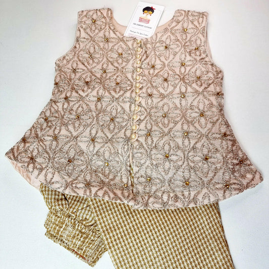 Jamawar Girl Wedding, Occasion, Eid, Diwali, Nawratri, Holi & Party Wear || Pakistani/ Indian/ Asian Baby Girl Dress