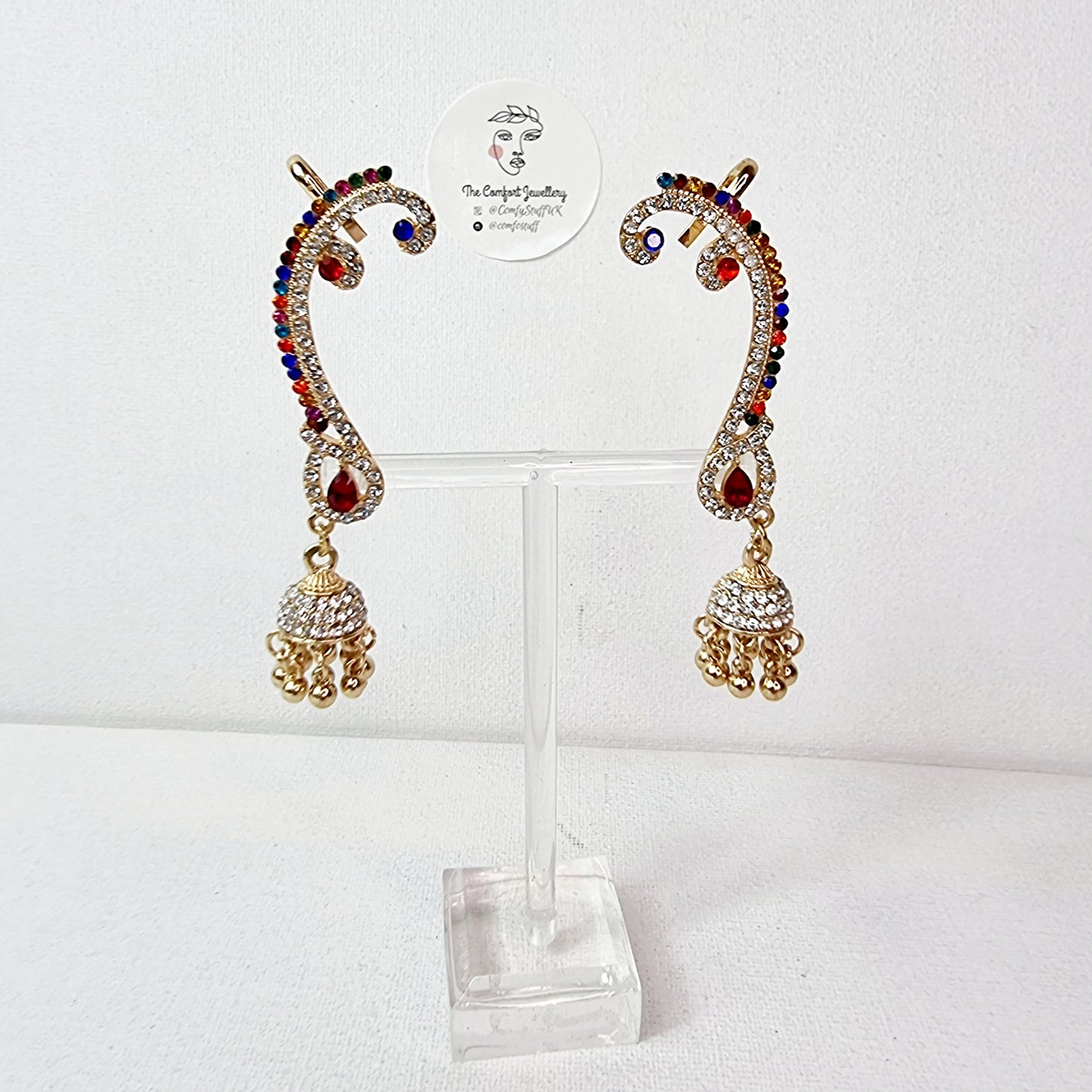 Indian Jhumka Earrings || Full Ear Jhumka || Pakistani Chandbali