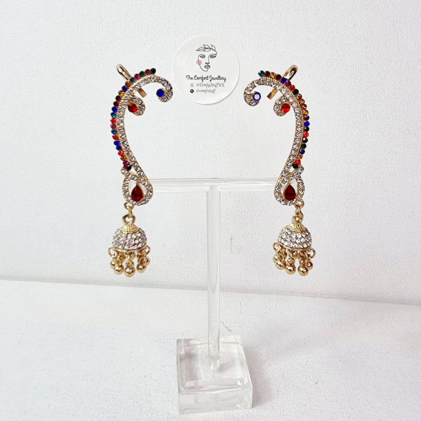 Indian Jhumka Earrings || Full Ear Jhumka || Pakistani Chandbali