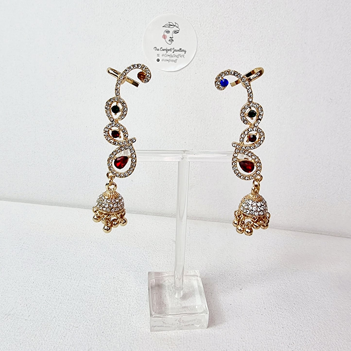 Indian Jhumka Earrings || Full Ear Jhumka || Pakistani Chandbali