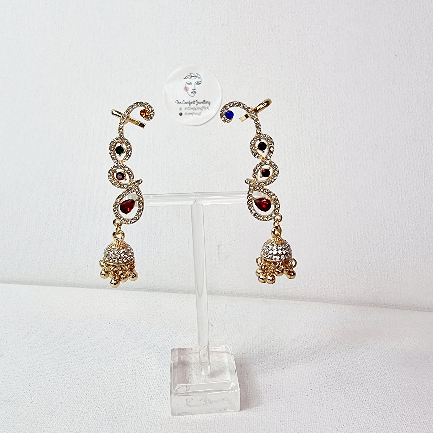 Indian Jhumka Earrings || Full Ear Jhumka || Pakistani Chandbali