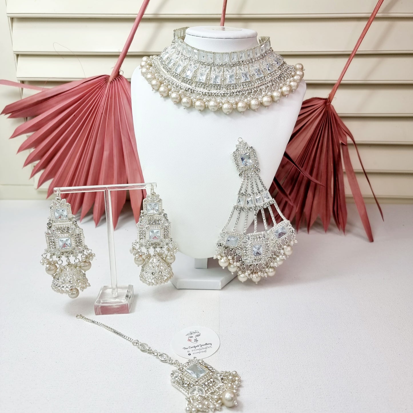 Gold Plated Bridal Jewelry Set / Indian Pakistani Asian Wedding Full Jewellery Set