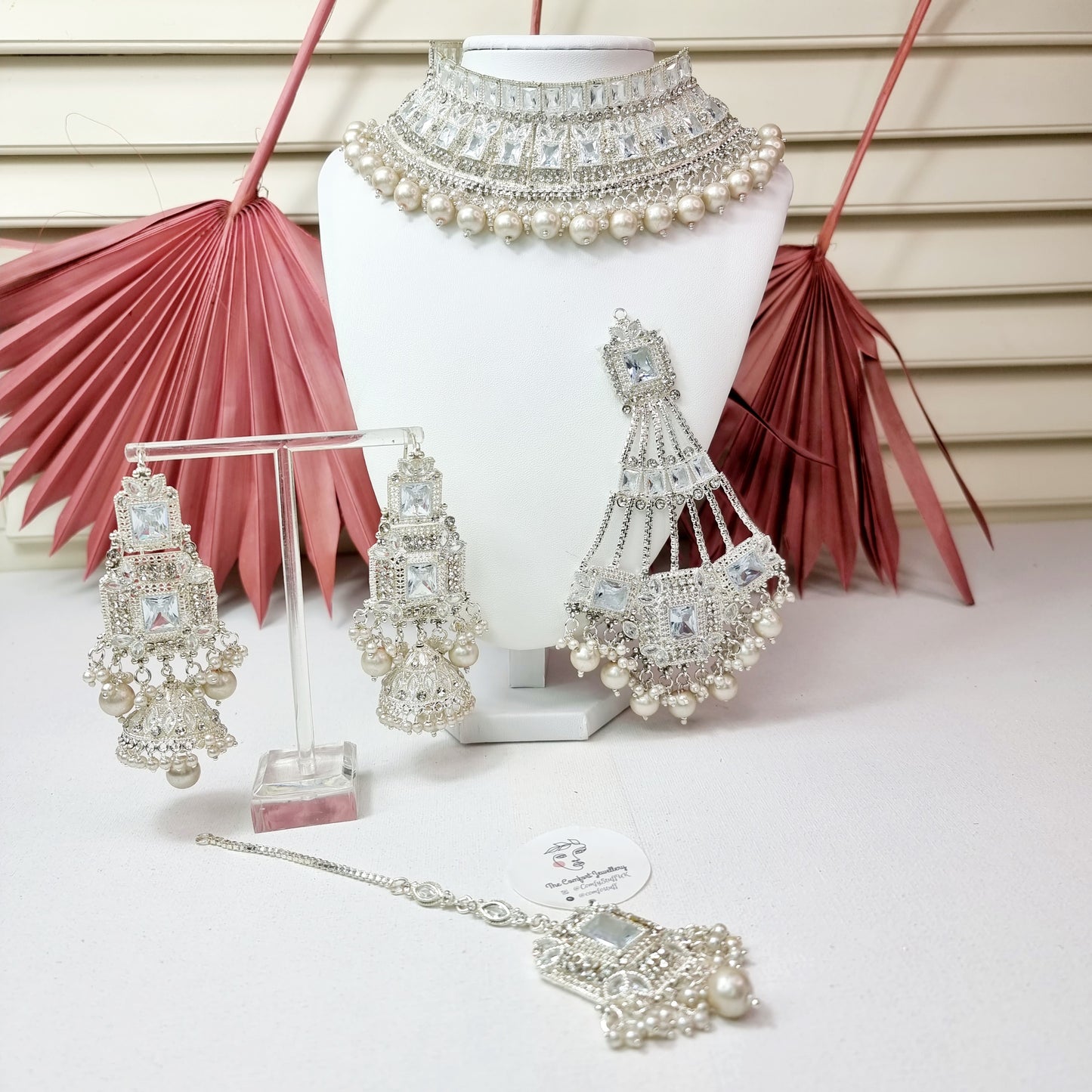 Gold Plated Bridal Jewelry Set / Indian Pakistani Asian Wedding Full Jewellery Set