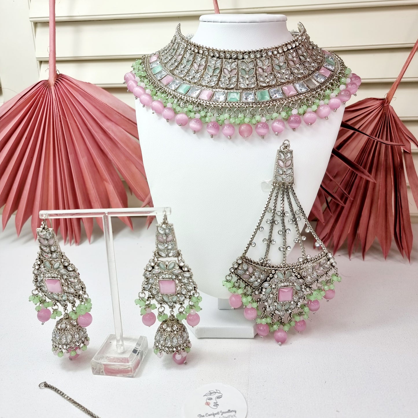 Gold Plated Bridal Jewelry Set / Indian Pakistani Asian Wedding Full Jewellery Set