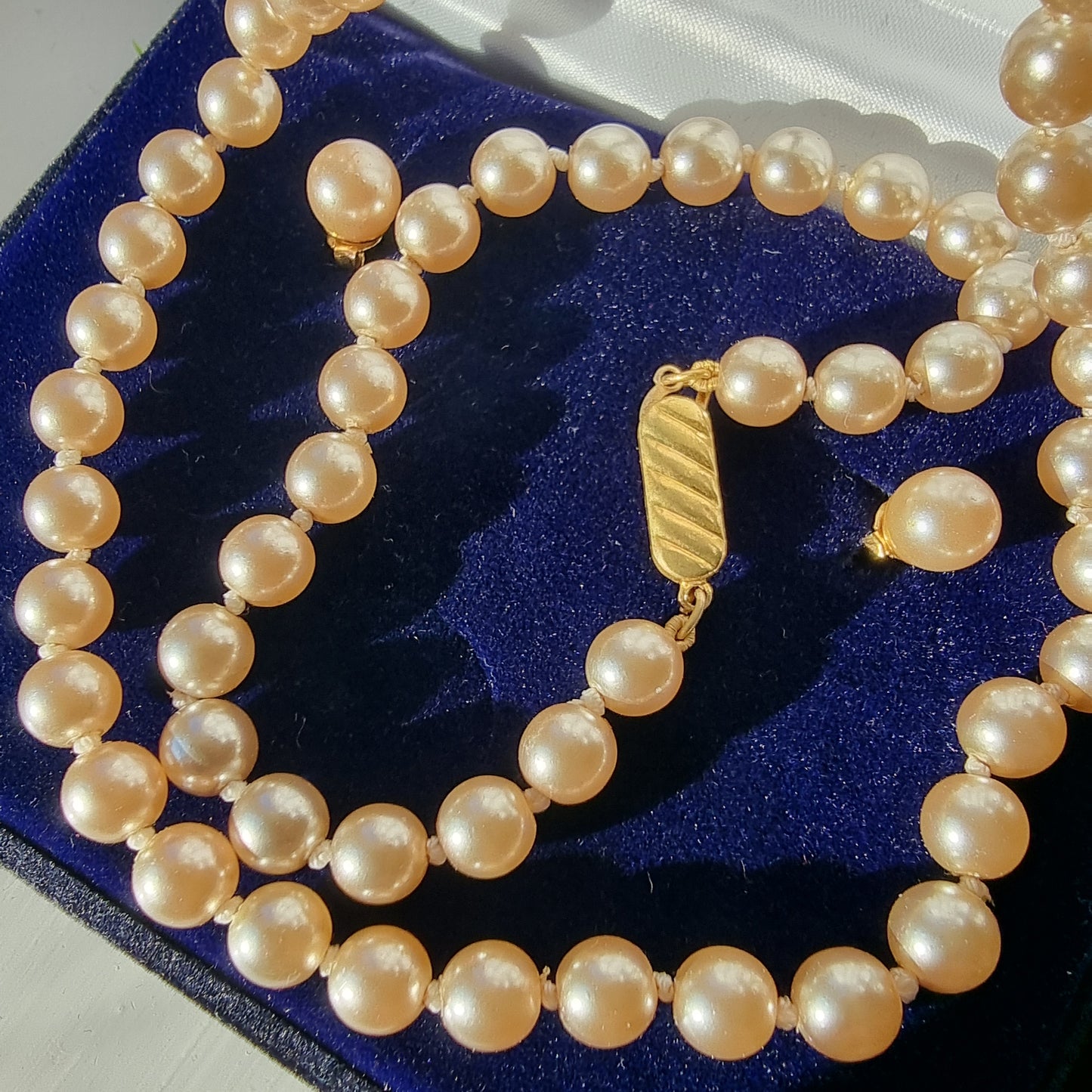 Real Pearl Necklace Bracelet Set Vintage Earrings || Perfect for Christmas Gift for Mom & Grandmom