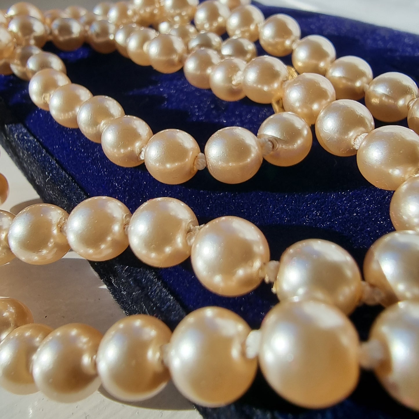 Real Pearl Necklace Bracelet Set Vintage Earrings || Perfect for Christmas Gift for Mom & Grandmom