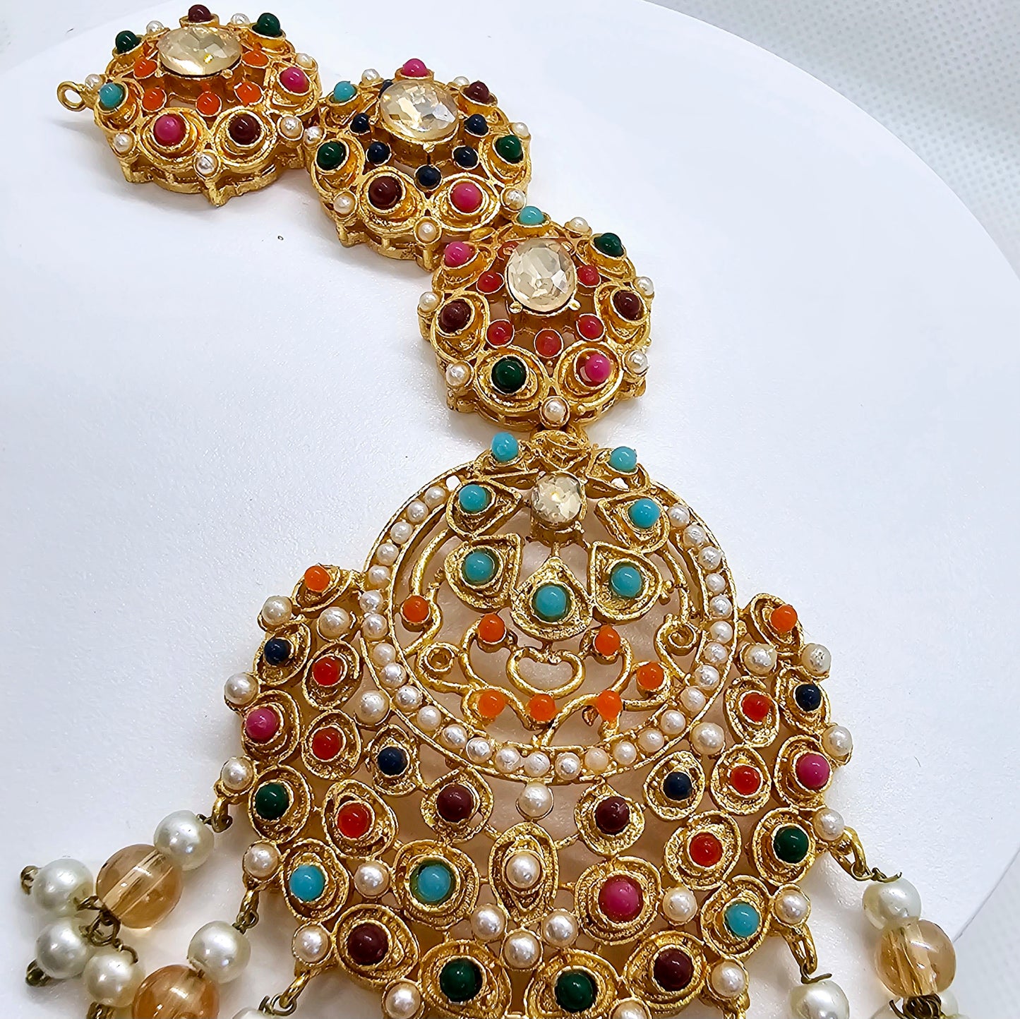 Bindiya Tika Matha Pati Head Piece Hair Jewelry/ Indian Pakistani Bridal Shaadi Jewelry / Sabyasachi Inspired