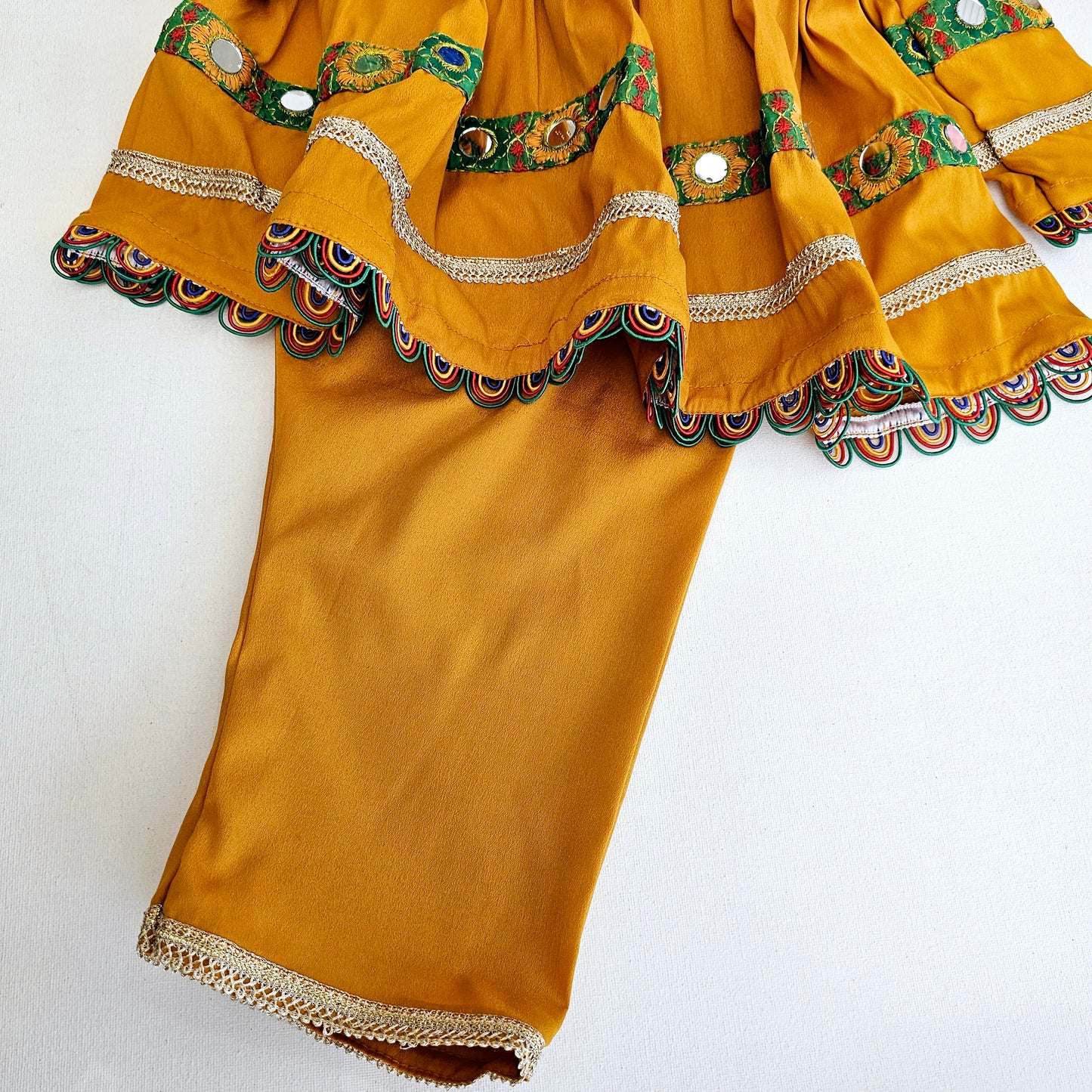 Frock Traditional Pakistan Indian Style Girls Design Dress | Afghan Suit Girls Shalwar Kameez Pakistani Kids Ethnic Wear