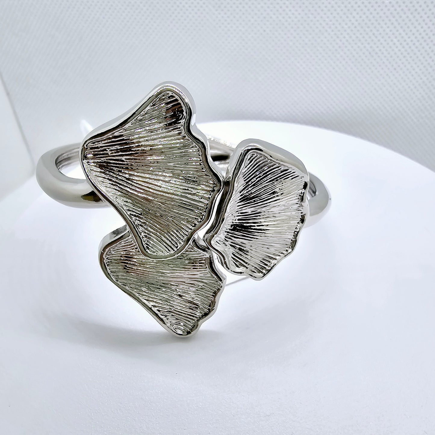 Stainless Steel Cuff Bracelet | Wide Bangle | Carved Bracelet