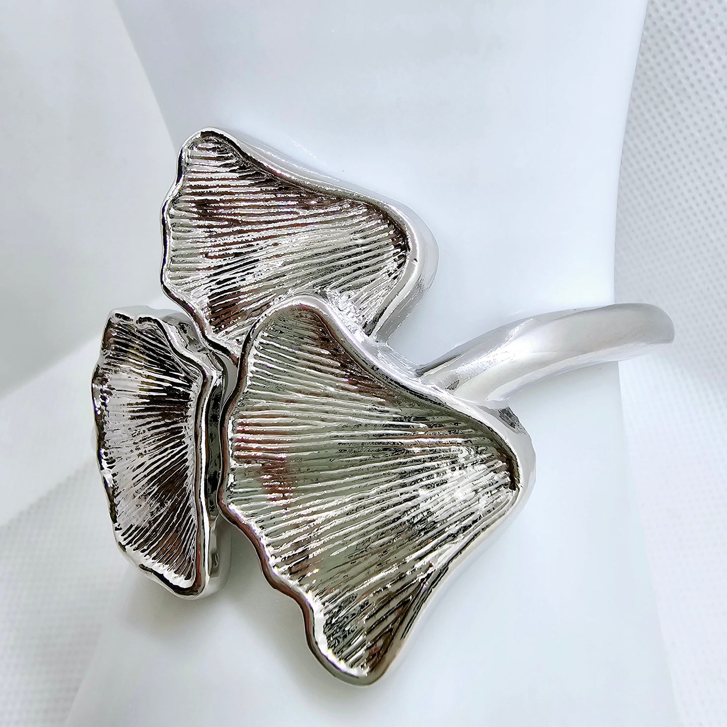 Stainless Steel Cuff Bracelet | Wide Bangle | Carved Bracelet