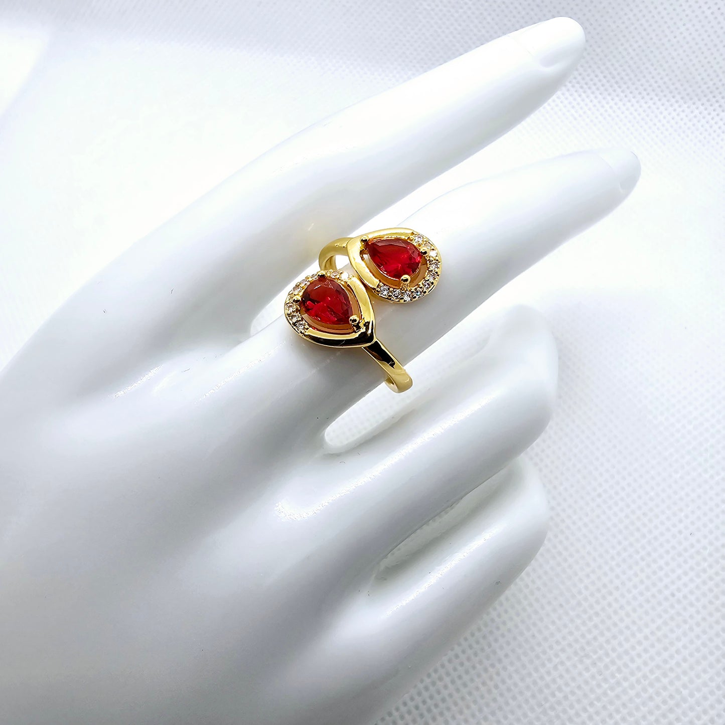 18k Gold Plated Ring, Adjustable Tarnish Free Ring, Unique Gold Ring
