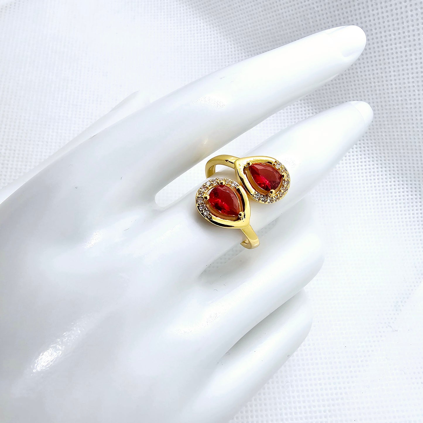 18k Gold Plated Ring, Adjustable Tarnish Free Ring, Unique Gold Ring