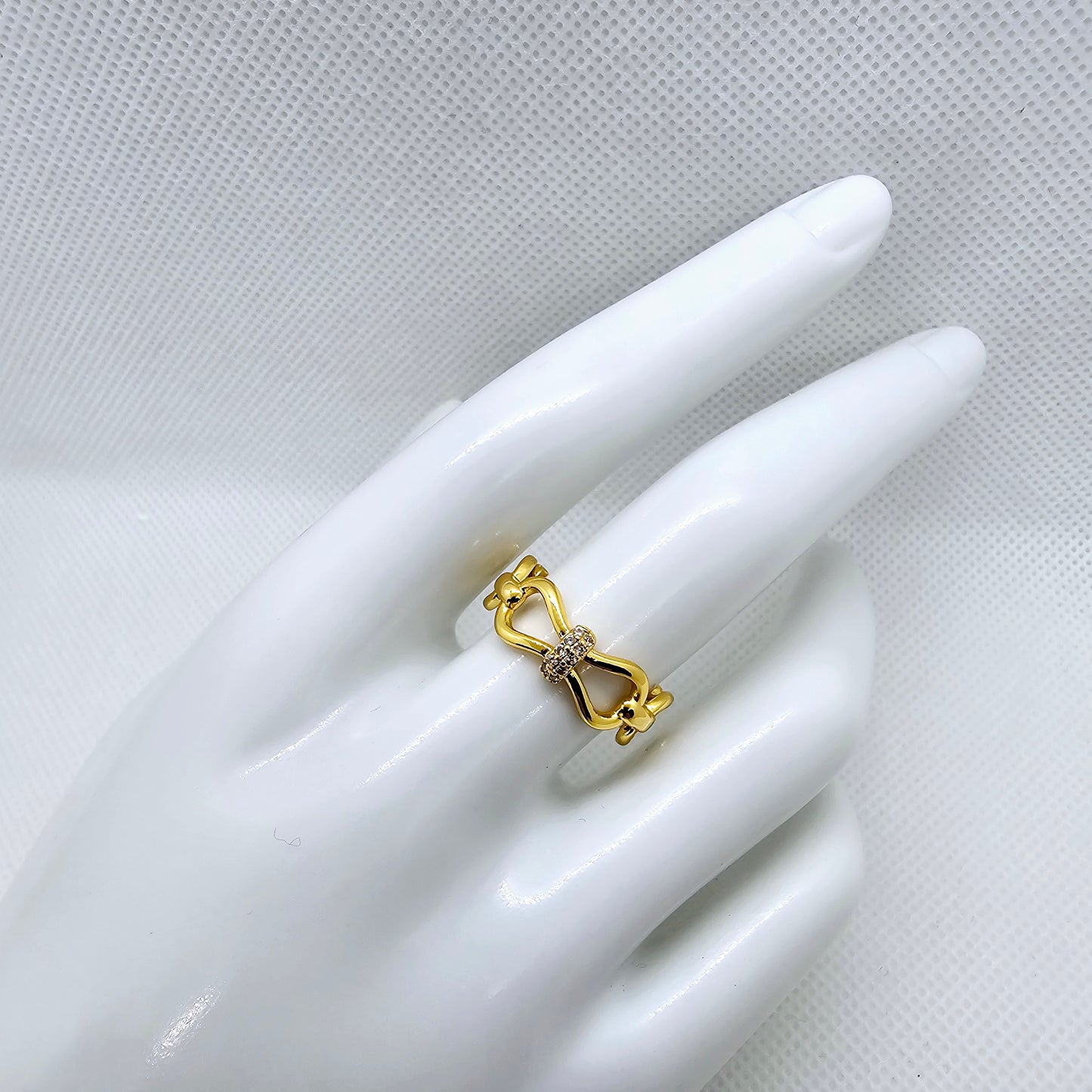 18K Gold Plated Stacked Ring: Minimalistic, Cute Dainty Stacking Ring - Gold Plated Ring