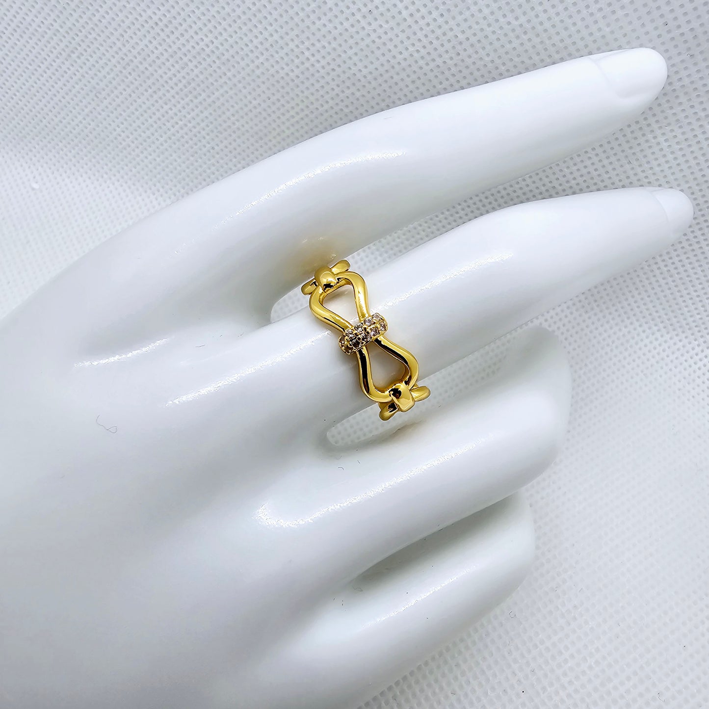 18K Gold Plated Stacked Ring: Minimalistic, Cute Dainty Stacking Ring - Gold Plated Ring