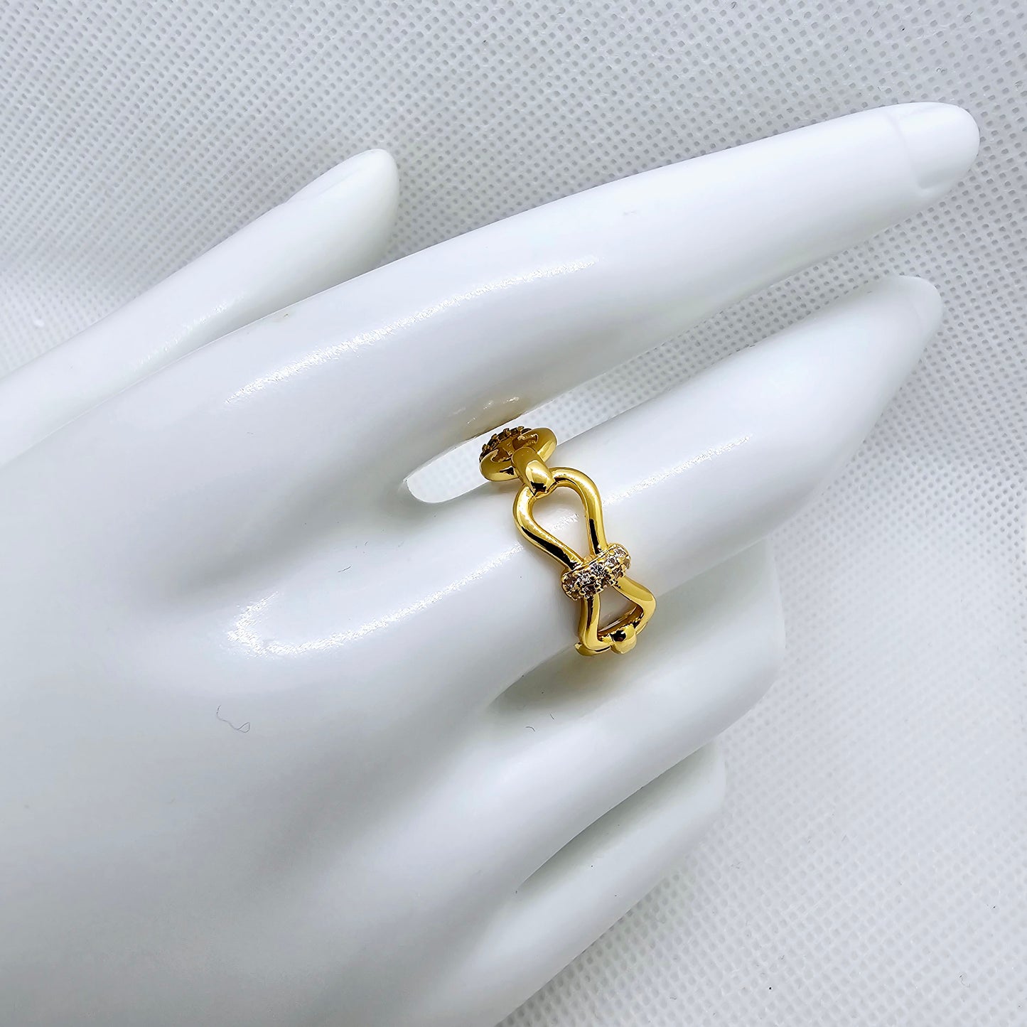 18K Gold Plated Stacked Ring: Minimalistic, Cute Dainty Stacking Ring - Gold Plated Ring