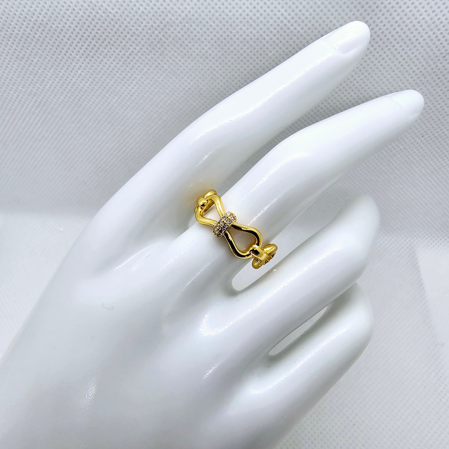 18K Gold Plated Stacked Ring: Minimalistic, Cute Dainty Stacking Ring - Gold Plated Ring