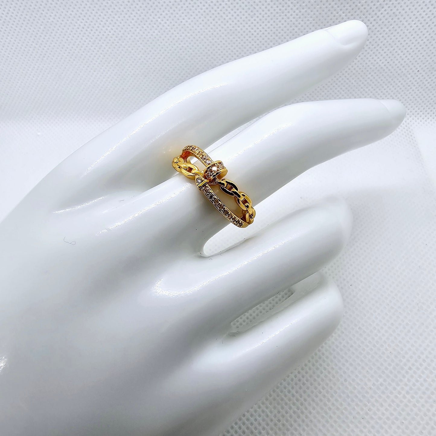 18k Gold Plated Double Band Ring: Tarnish-Free and Unique Gold Ring