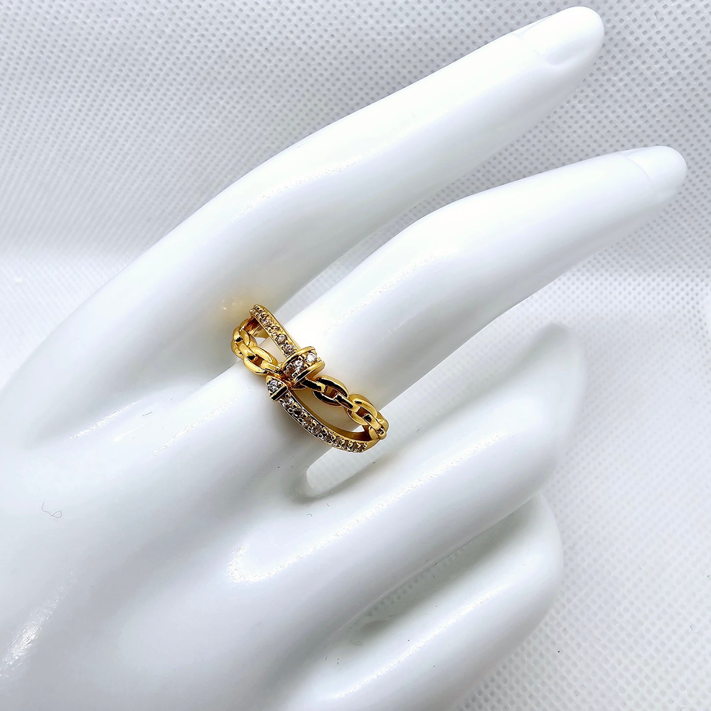 18k Gold Plated Double Band Ring: Tarnish-Free and Unique Gold Ring