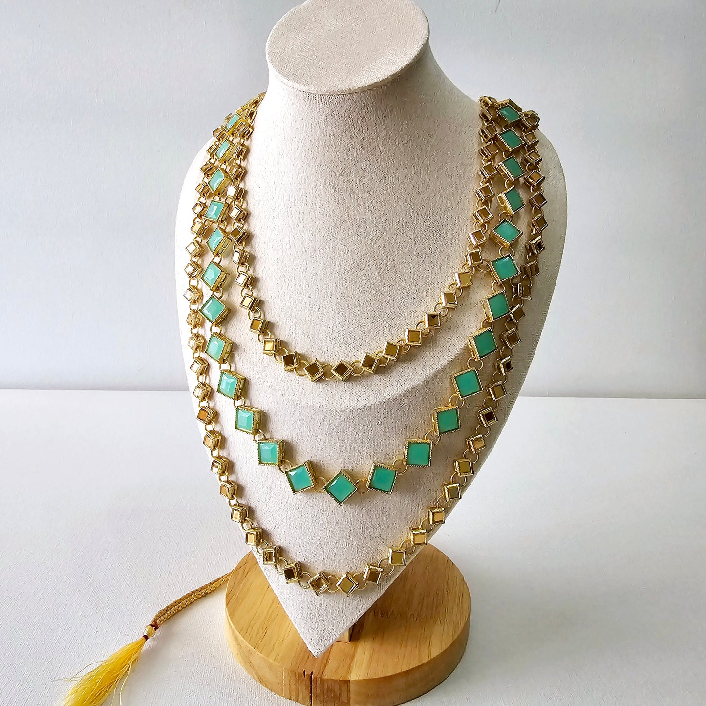 Womens Layer Necklace Gold Boho Long Chain Maala Gift