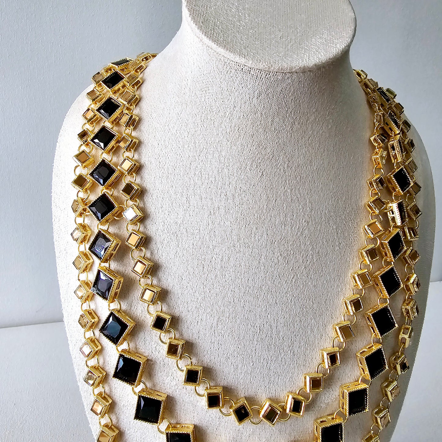 Womens Layer Necklace Gold Boho Long Chain Maala Gift