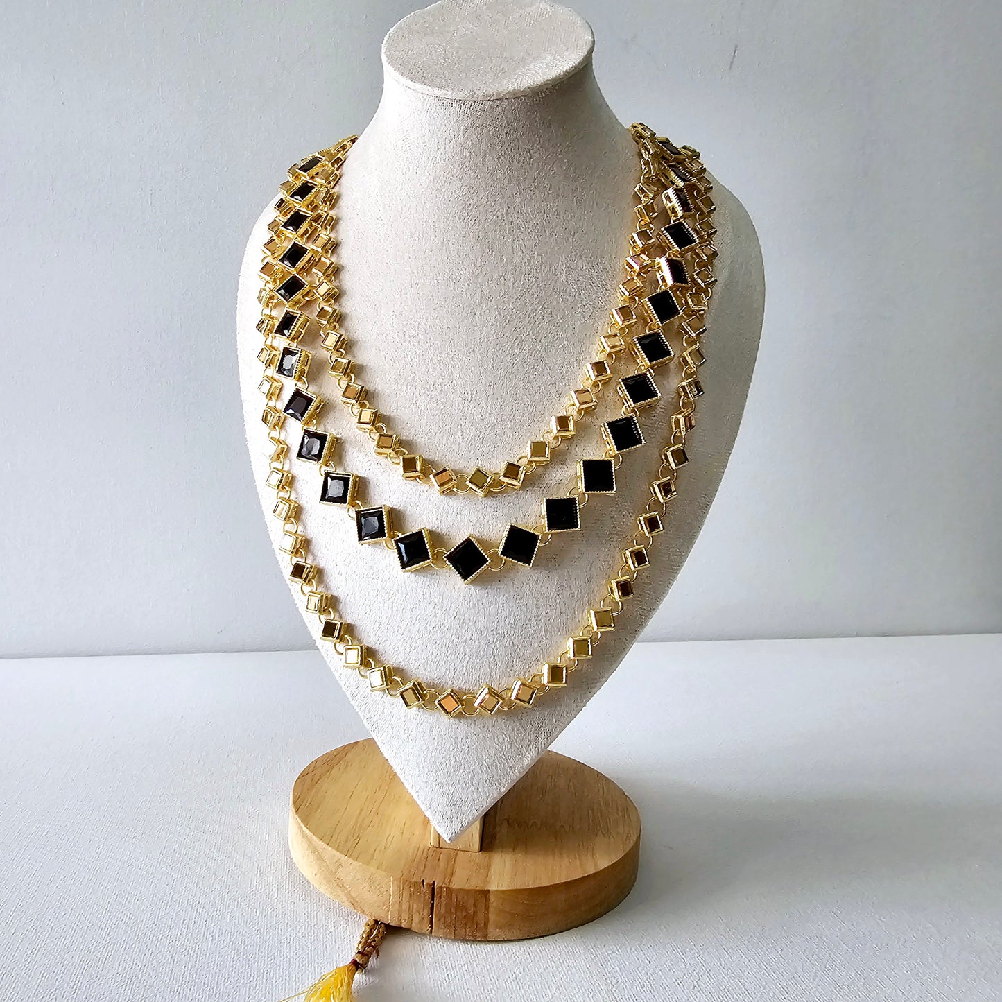 Womens Layer Necklace Gold Boho Long Chain Maala Gift