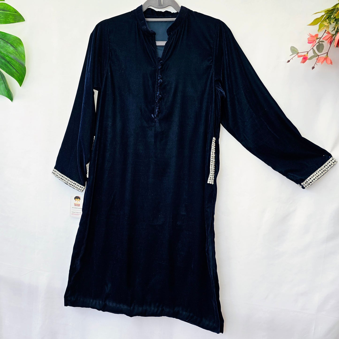 Zinc Velvet Kurta Partywear ,Winter Velvet Kameez, Designer Velvet Suit