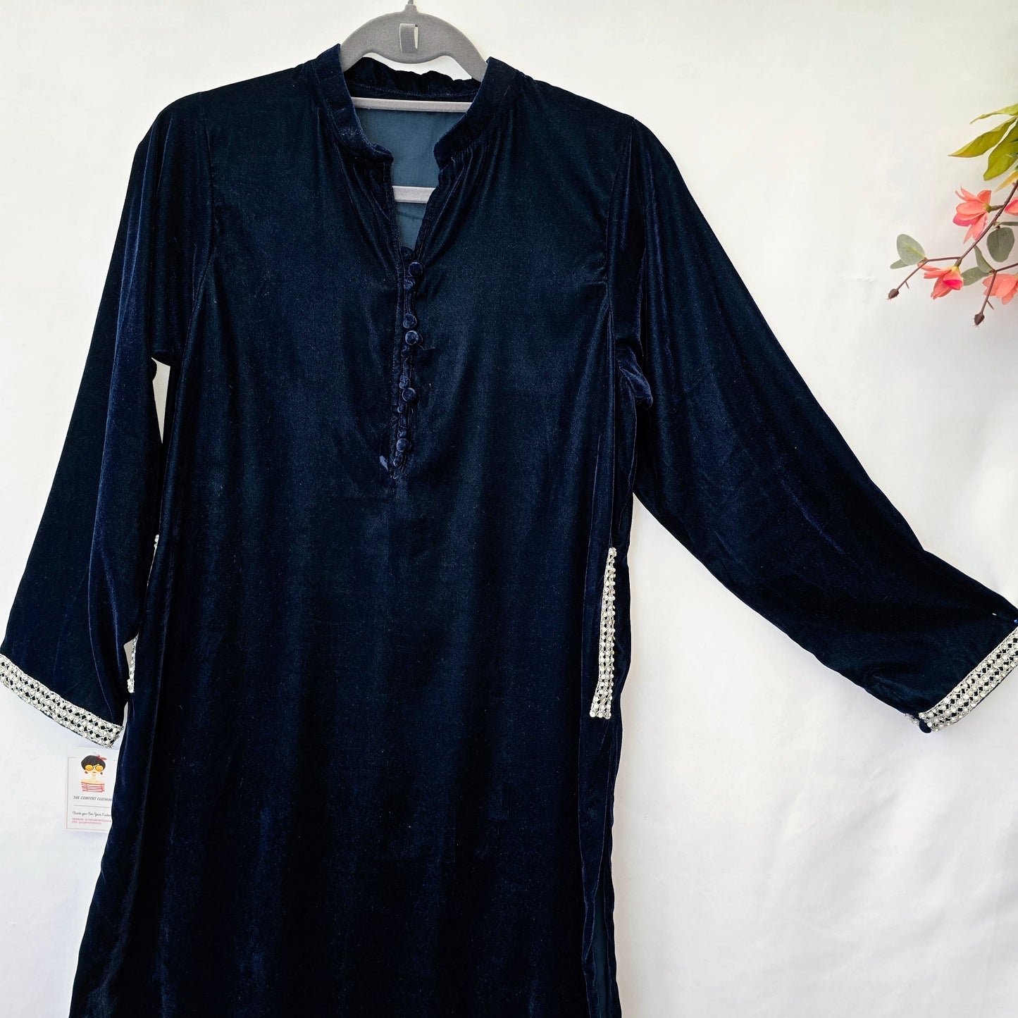 Zinc Velvet Kurta Partywear ,Winter Velvet Kameez, Designer Velvet Suit