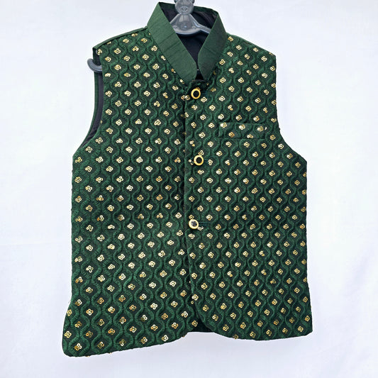 Eid ul Fitr 2024 Collection || Bottle Green Waistcoat || Pakistani/Indian Formal wear