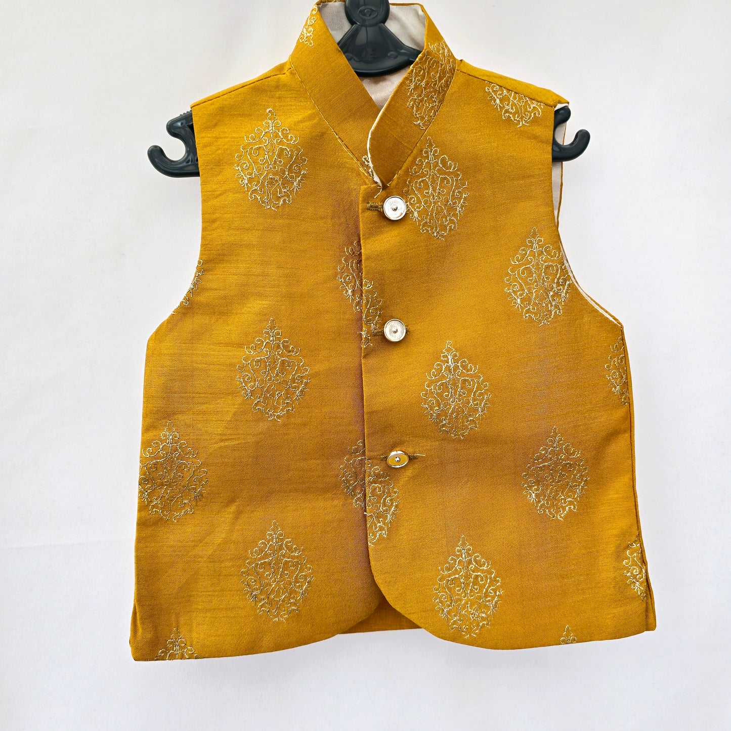Kid's Pakistani/ Indian Waistcoat Jacket Style Fancy Koti Ethnic Outfit