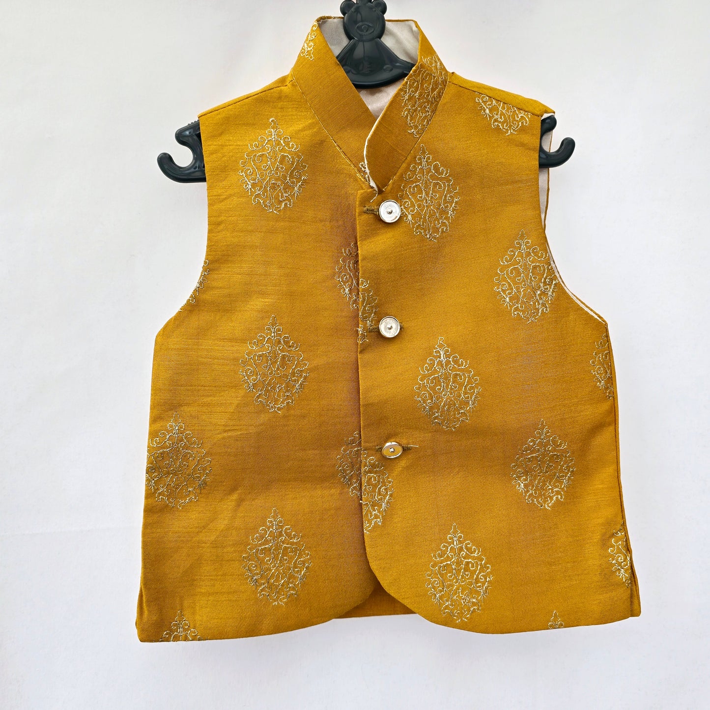 Kid's Pakistani/ Indian Waistcoat Jacket Style Fancy Koti Ethnic Outfit