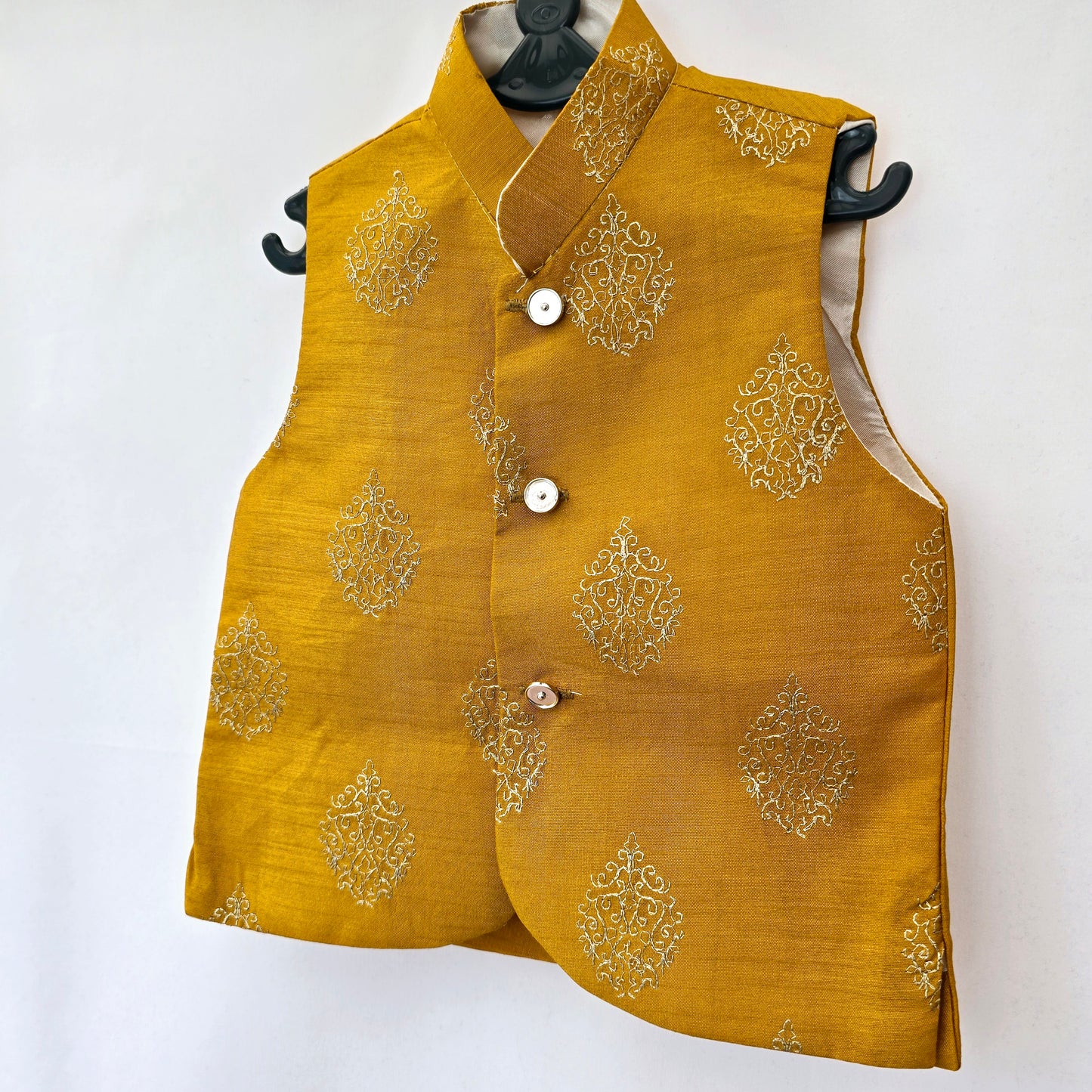 Kid's Pakistani/ Indian Waistcoat Jacket Style Fancy Koti Ethnic Outfit