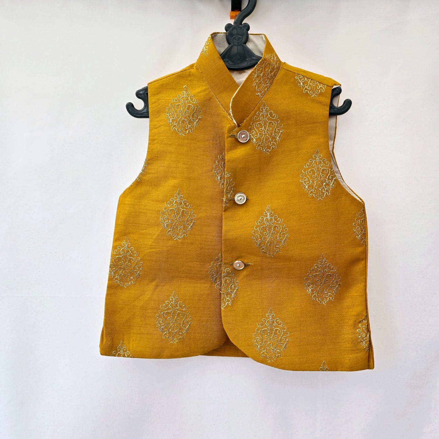 Kid's Pakistani/ Indian Waistcoat Jacket Style Fancy Koti Ethnic Outfit