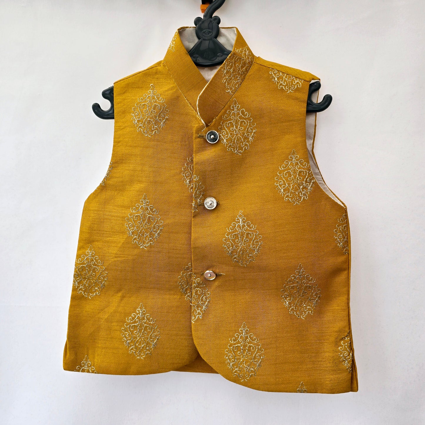 Kid's Pakistani/ Indian Waistcoat Jacket Style Fancy Koti Ethnic Outfit